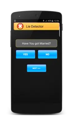 Lie Detector android App screenshot 0