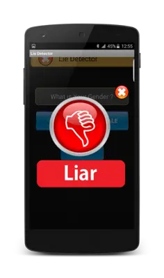 Lie Detector android App screenshot 1